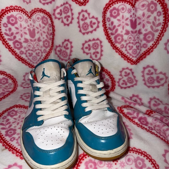 Nike Air Force Other - Men's Teal and White Basketball Sneakers - Jordan Style